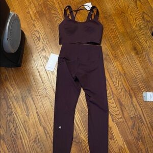 Lululemon Dark Purple Activewear Set